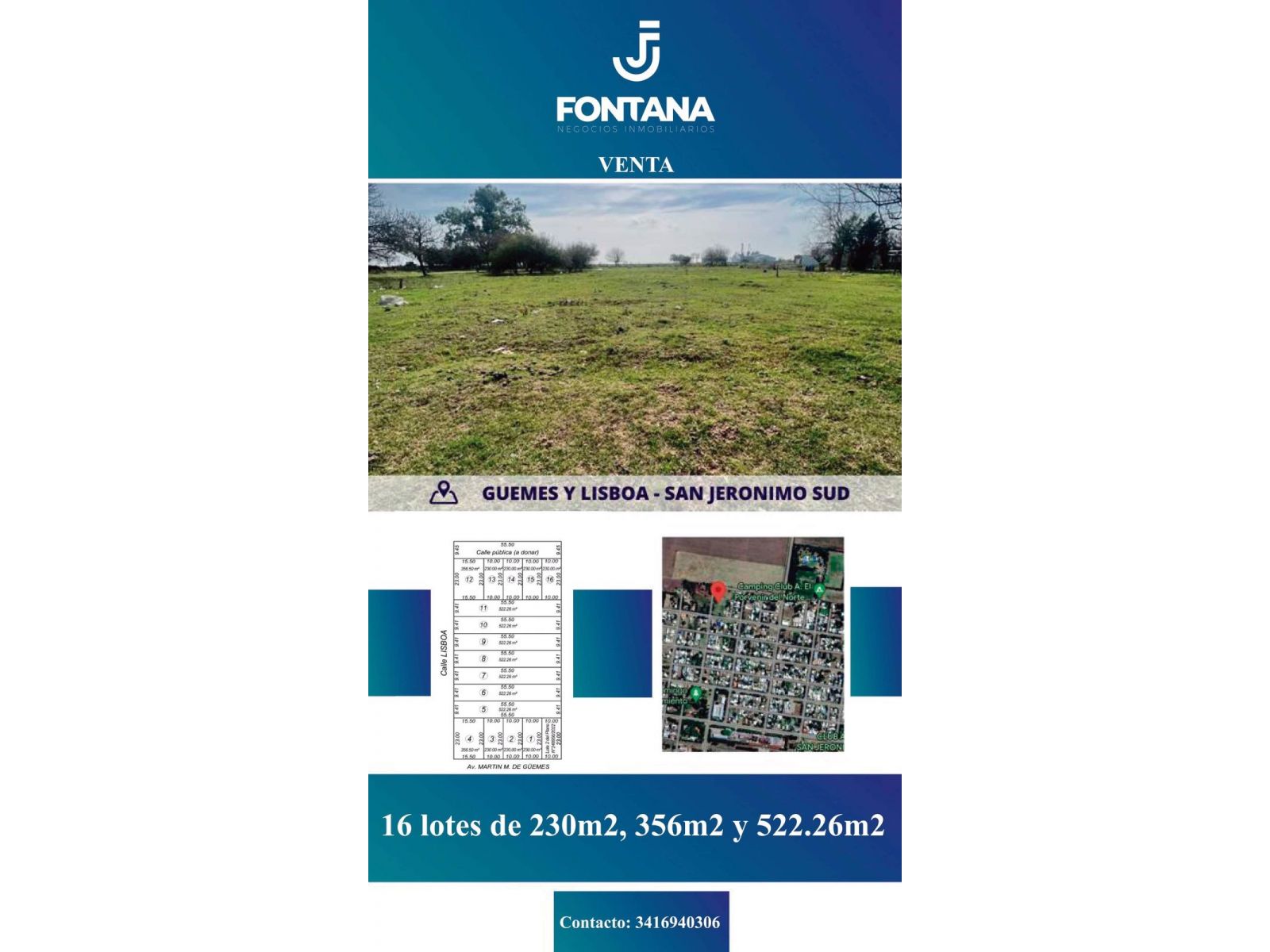 VENTA TERRENO EN SAN JERONIMO SUR - LOTEO LOS TRONCOS