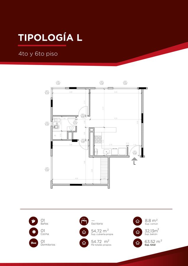 Torre Odogan - Departamentos de 1 y 2 Dormitorios - Excelente Ubicación