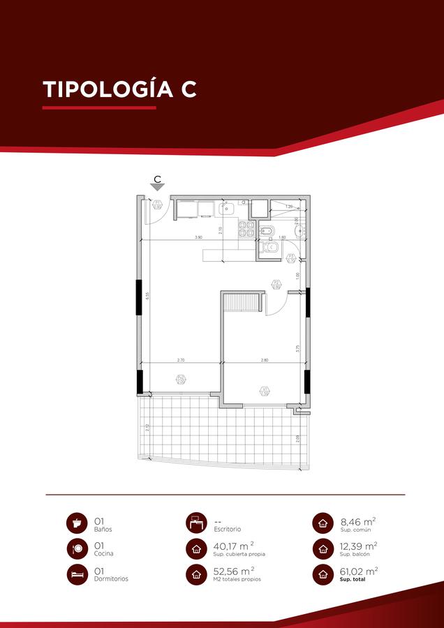 Torre Odogan - Departamentos de 1 y 2 Dormitorios - Excelente Ubicación