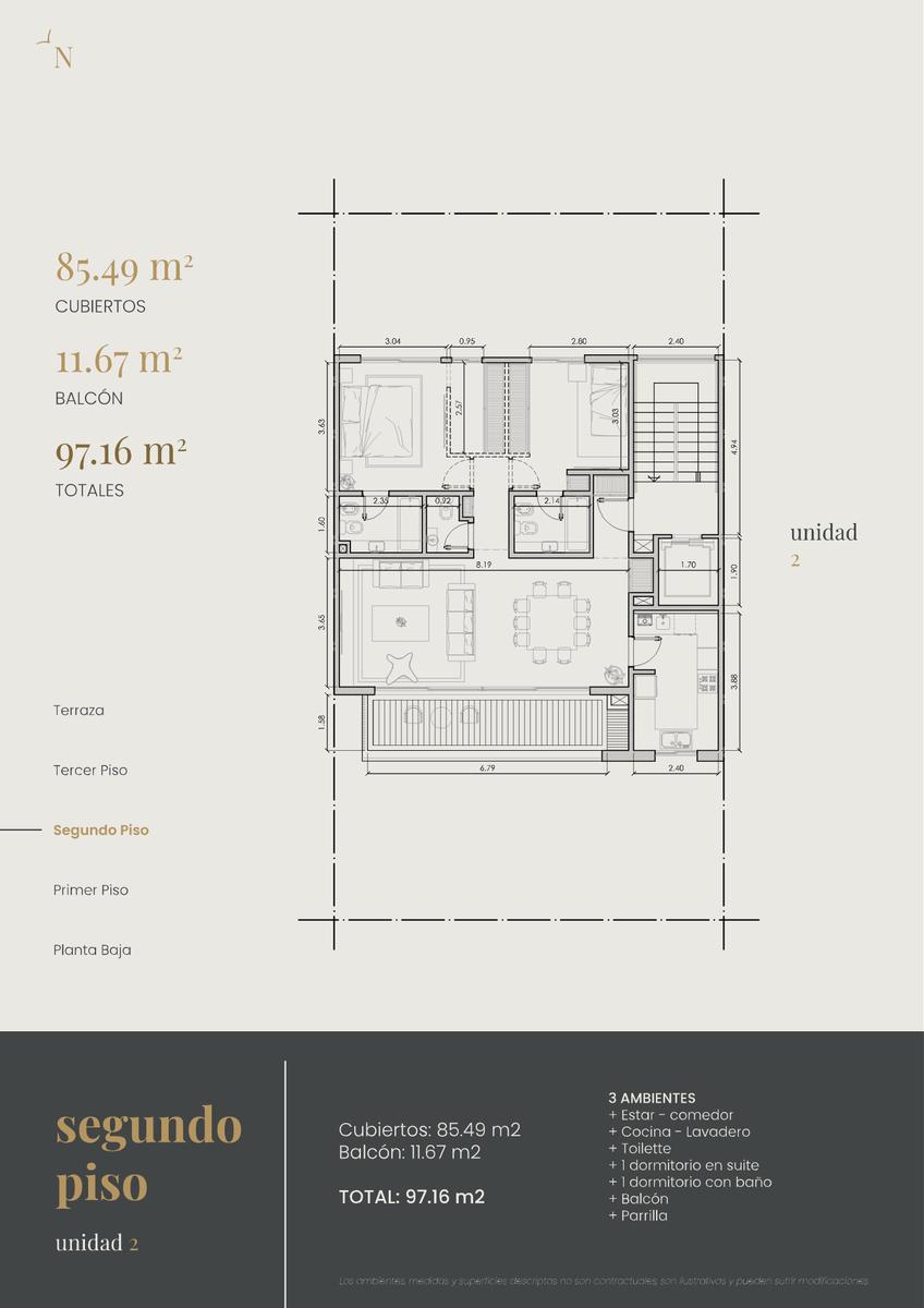 Departamento en La Lucila-Libert./Rio