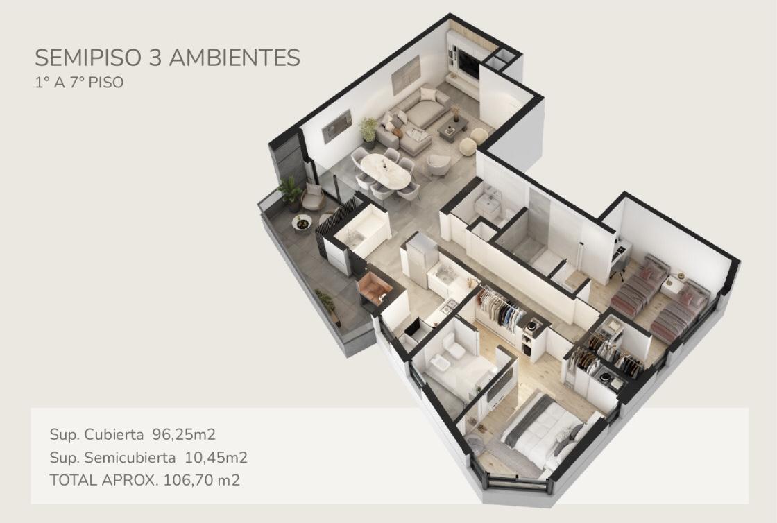 Liniers - Departamento tres ambientes en Venta - Categoría - Financiación