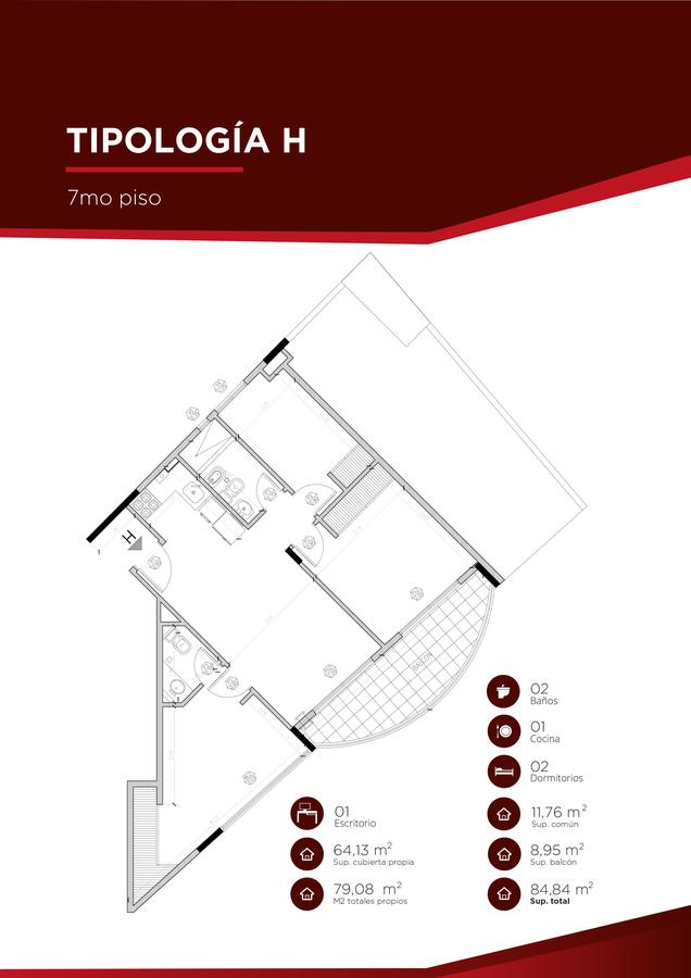 Torre Odogan - Departamentos de 1 y 2 Dormitorios - Excelente Ubicación