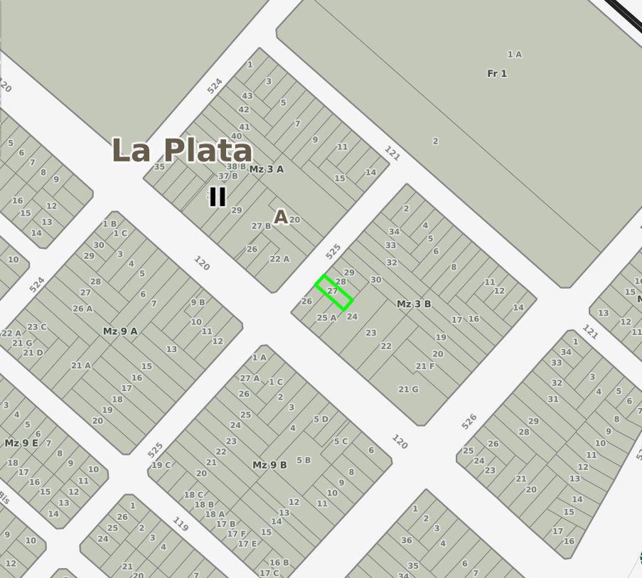 Terreno en alquiler en La Plata calle 525 e/ 120 y 121 - Dacal Bienes Raices