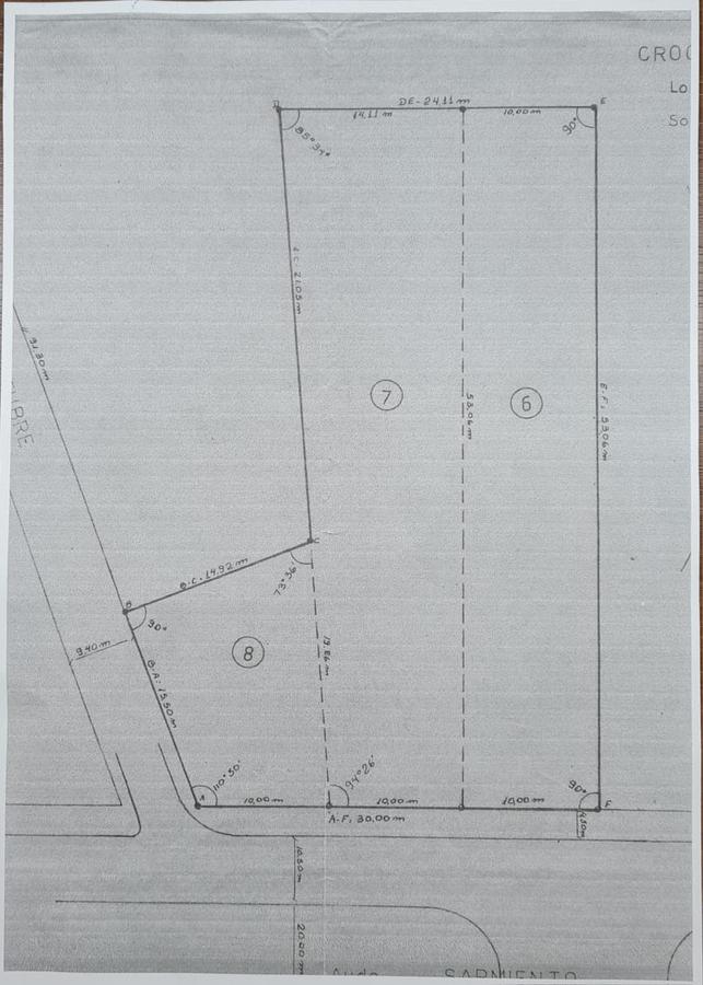 Oportunidad de inversión, terreno sobre Av. Sarmiento