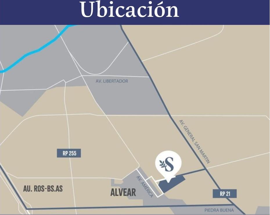 Barrio Residencial Abierto Serena. Alvear, Rosario. Lotes desde 250m2.