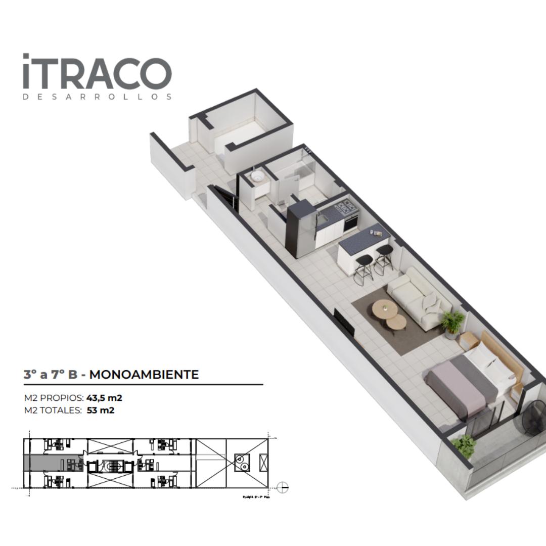 MONOAMBIENTE EN VENTA, San Lorenzo 300