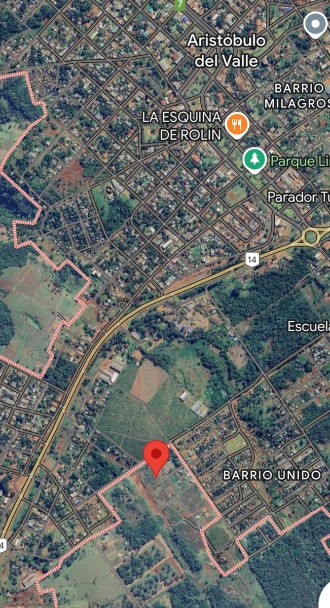 Venta Terreno 393,92m2, Aristóbulo del Valle, Misiones