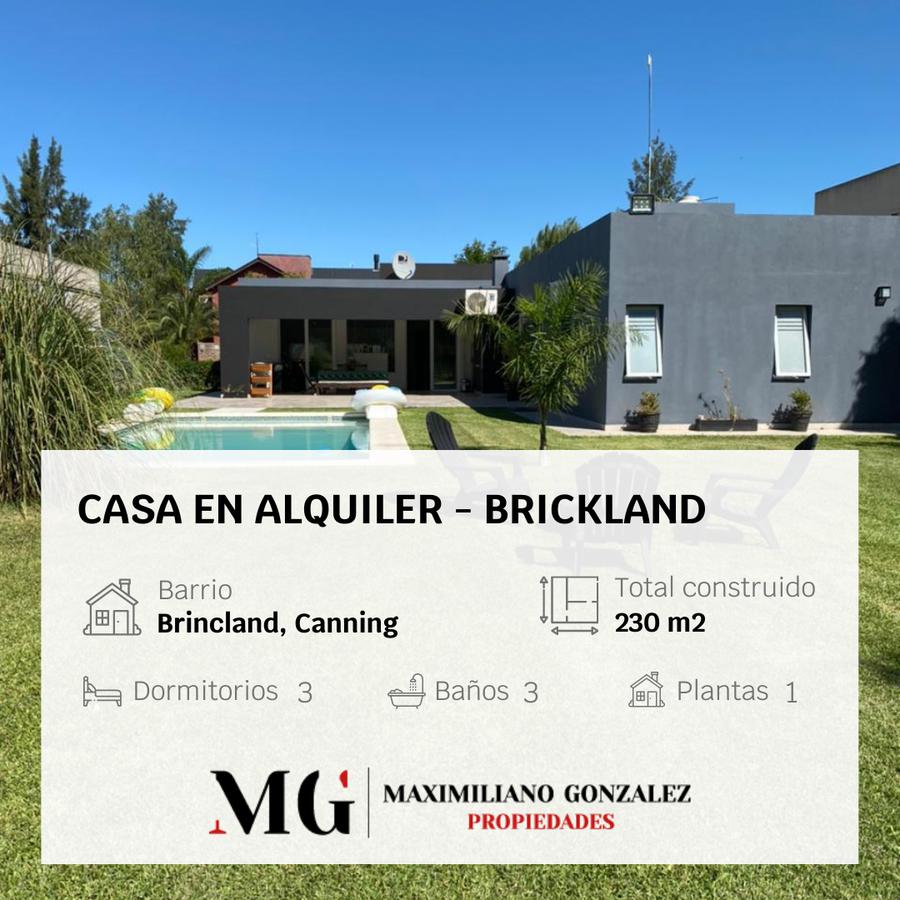 Casa en alquiler temporario - Brickland Barrio Canning