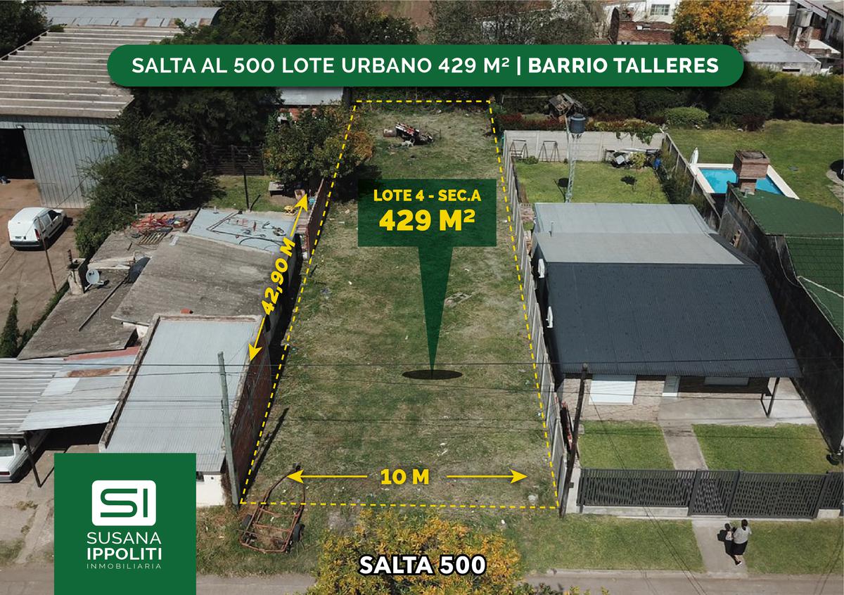 Importante terreno urbano con todos los servicios 429m2