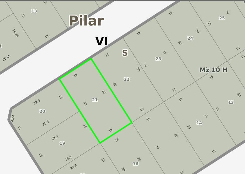 Lote en venta, Alemania entre Las Azucenas y Entre Ríos, Derqui, Pilar