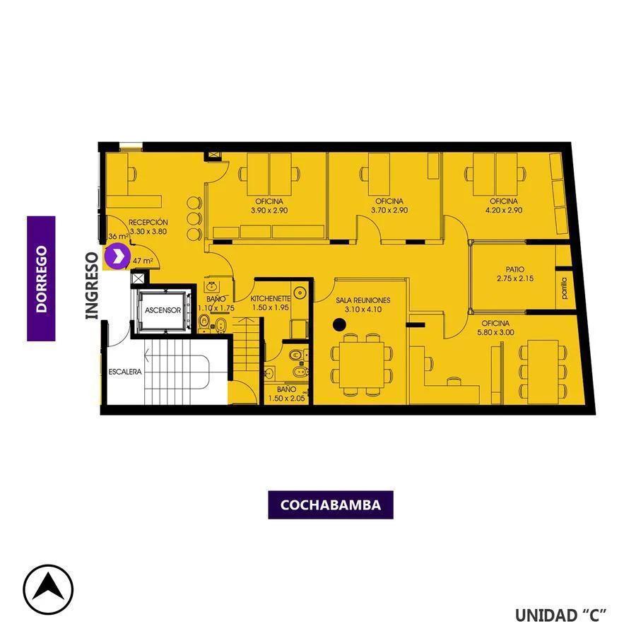 Oficina en  venta zona tribunales