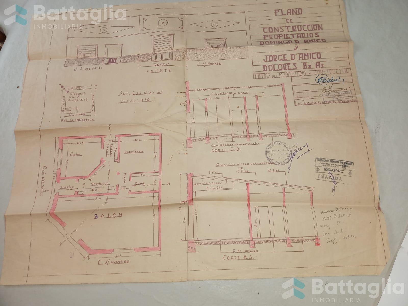 Casa en lote propio en Dolores