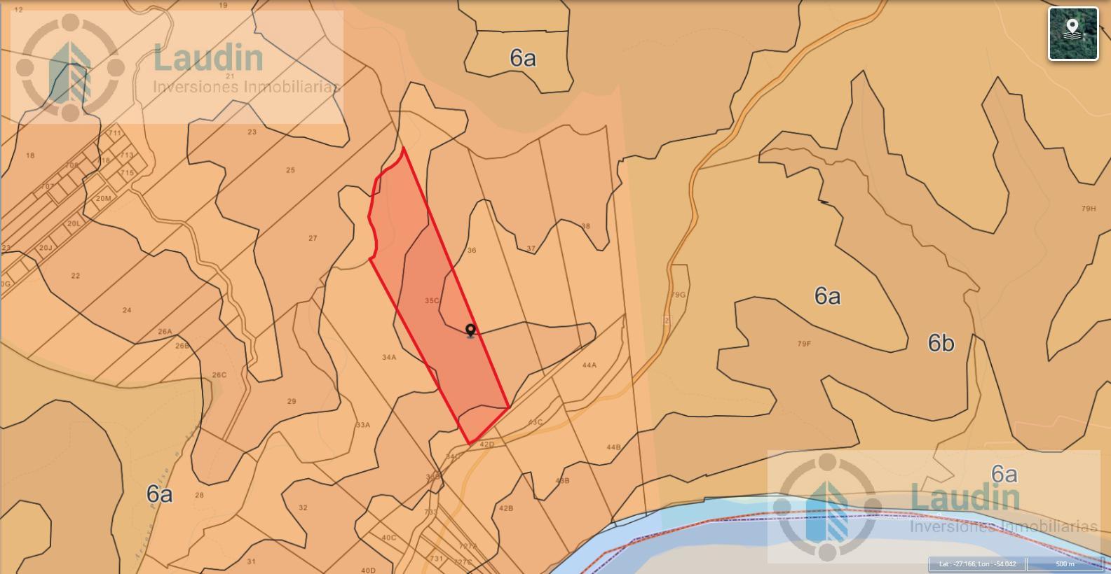 Terreno en  Venta proximo a Saltos de Mocona