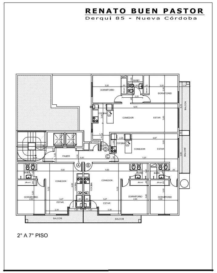 Departamento en  construcción  1 dormitorio zona Buen Pastor Nva Cba