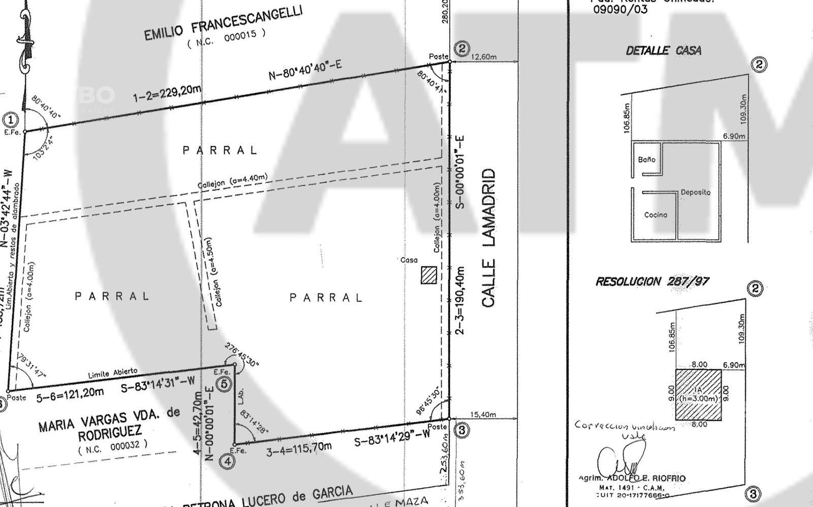 Importante Terreno en Calle San Martin Las Heras Mendoza