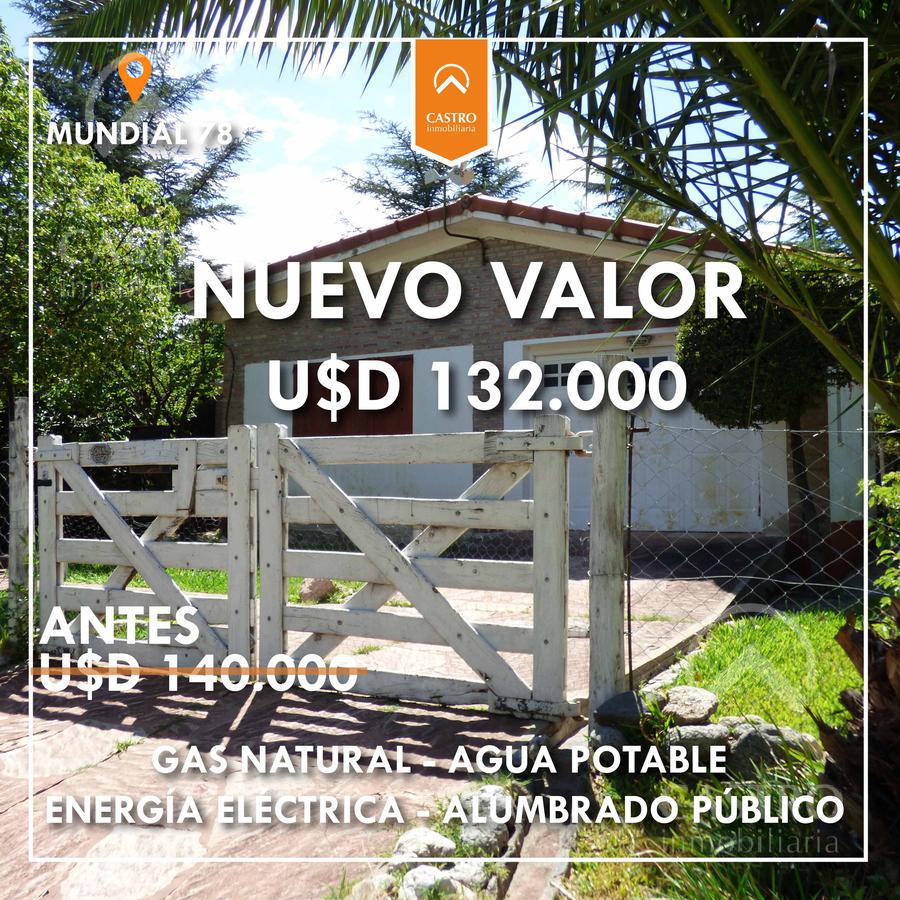 Casa en venta con gas natural - calle Mundial 78 y Güemes Merlo San Luis